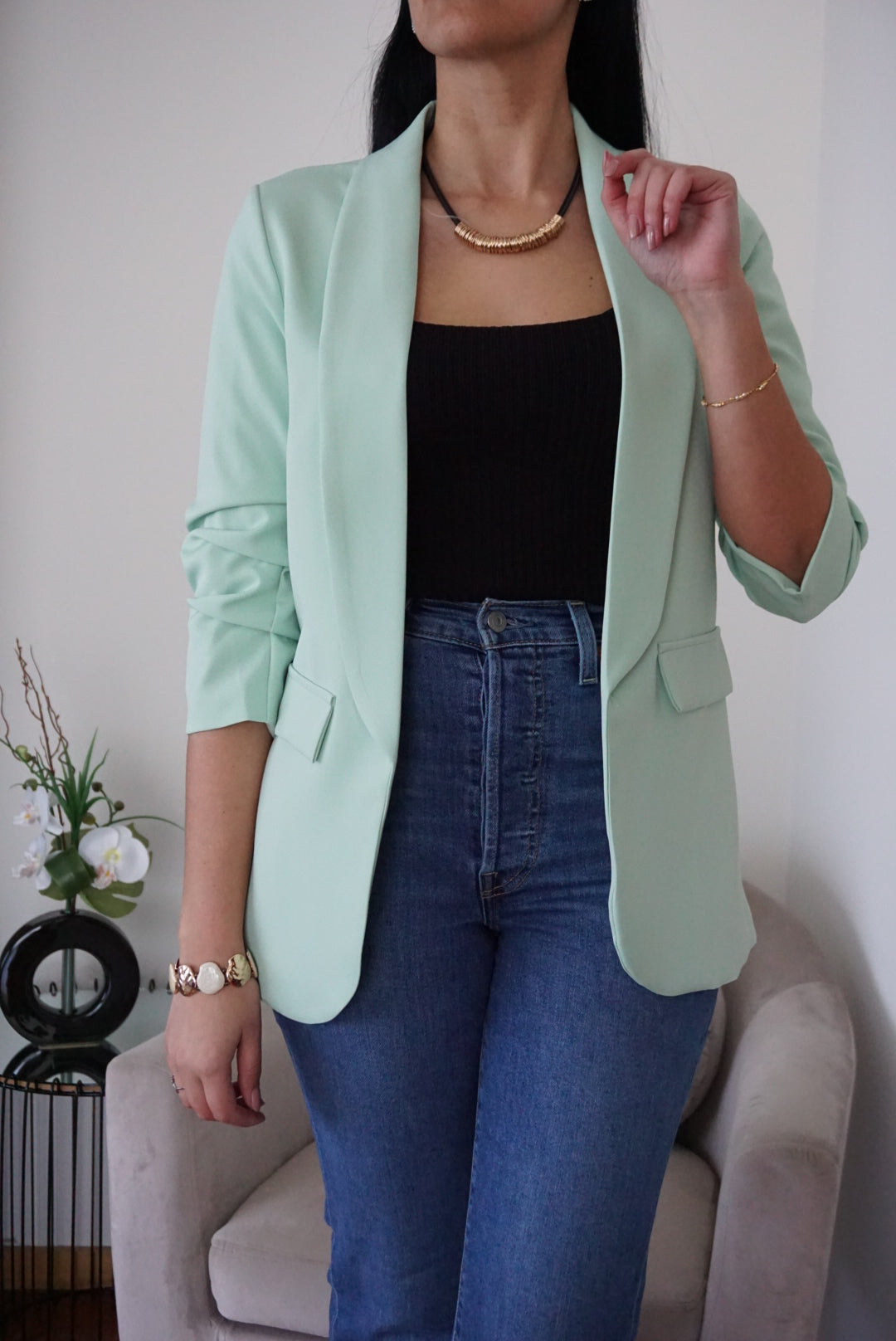 Blazers forrados - manga 3/4