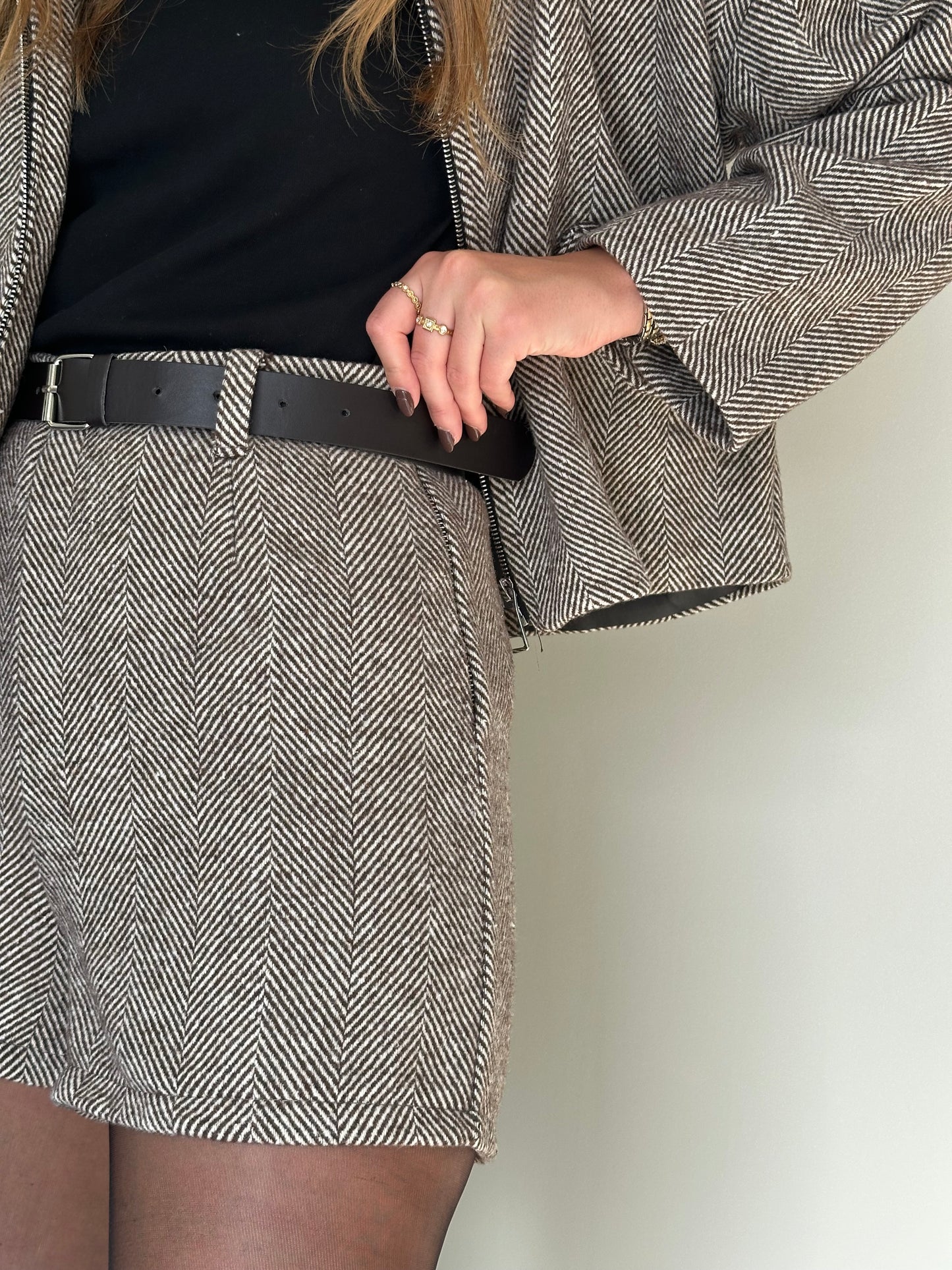 Conjunto casaco e calção