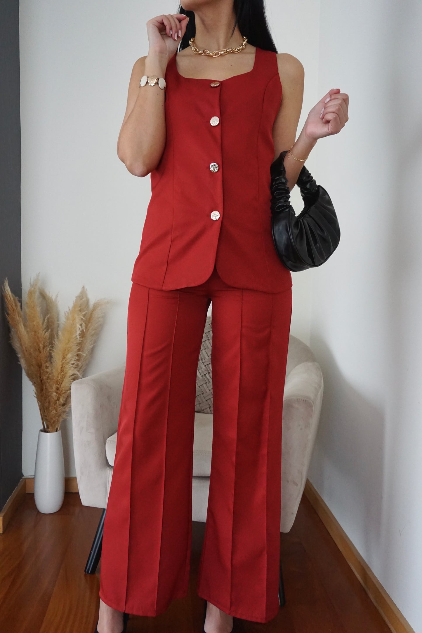 Conjunto colete e calça