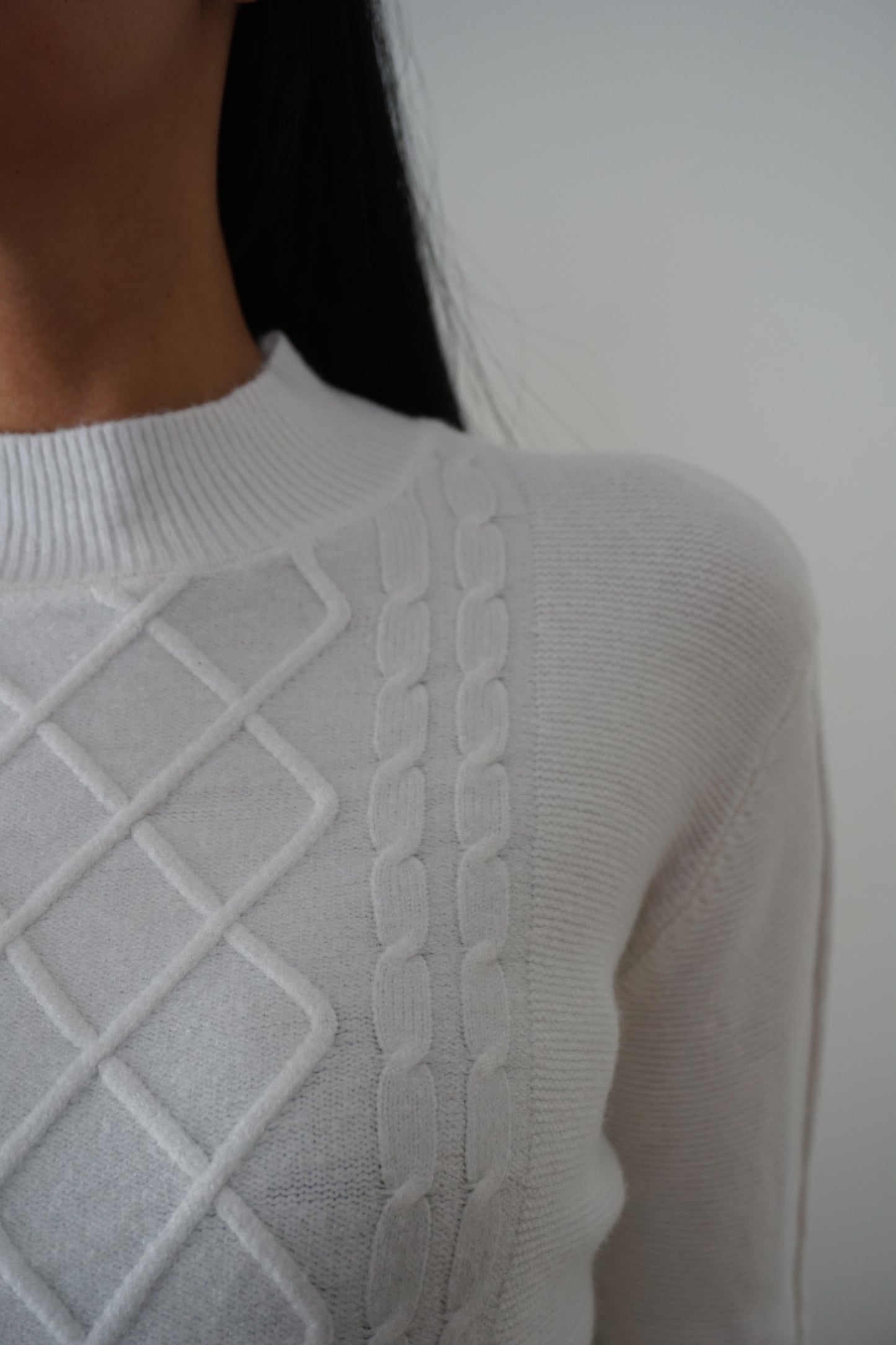 Camisola malha branca