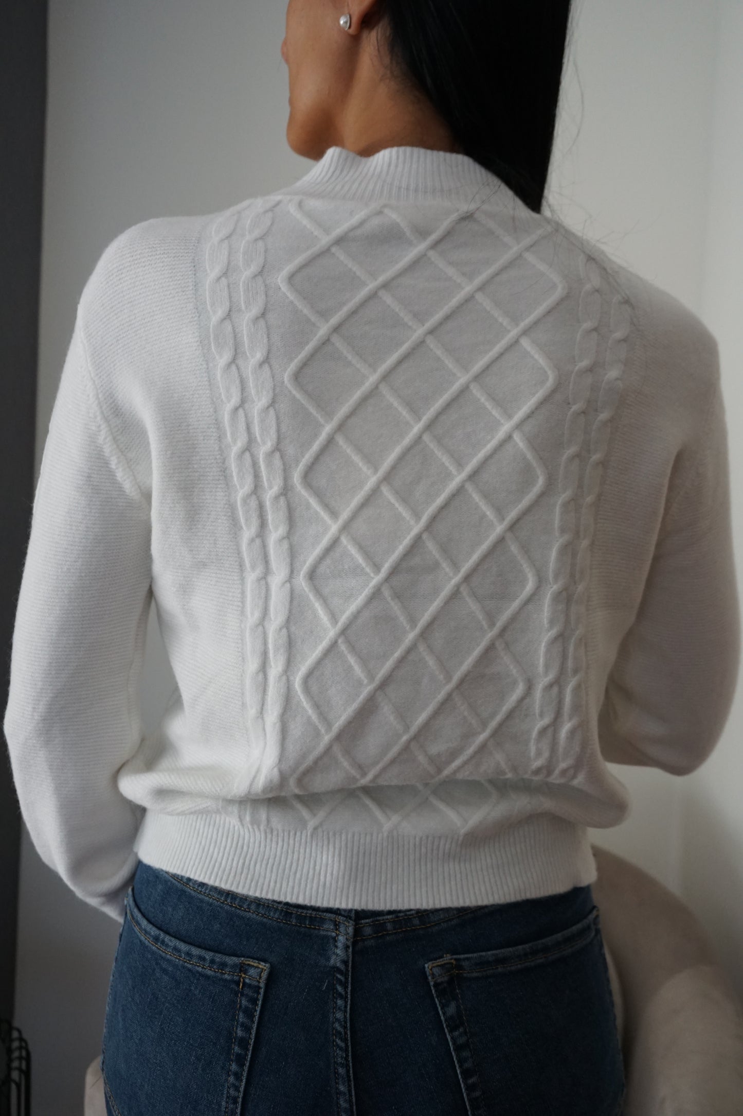 Camisola malha branca