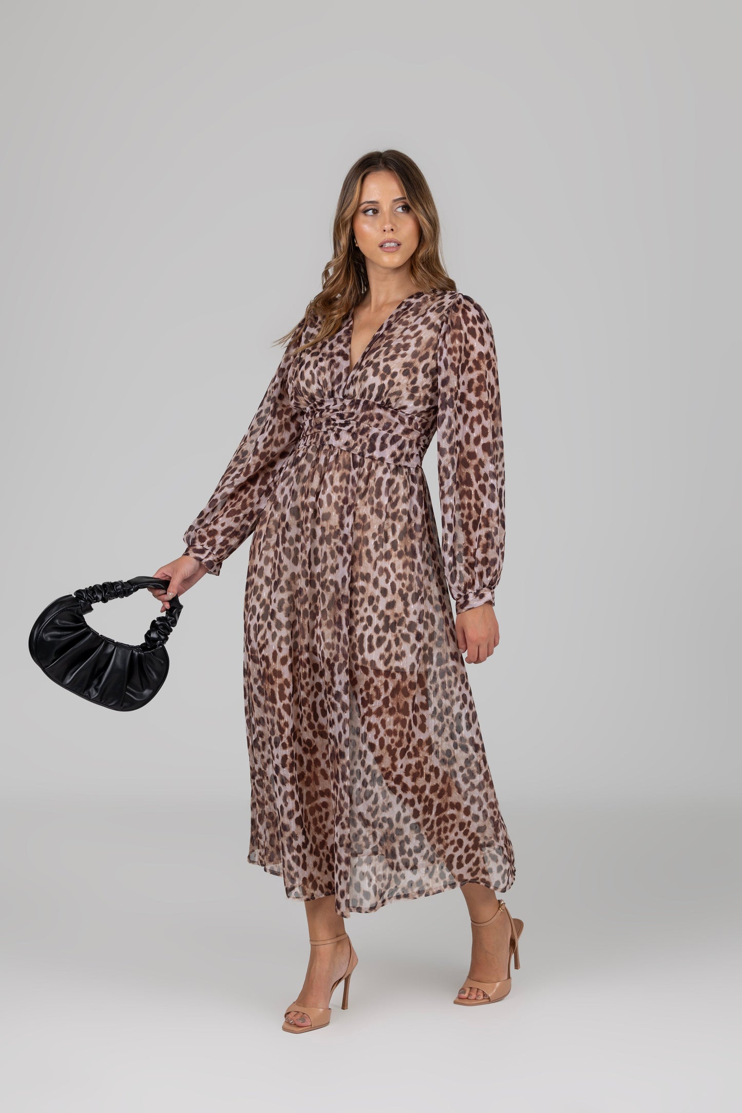 Vestido estampado animal