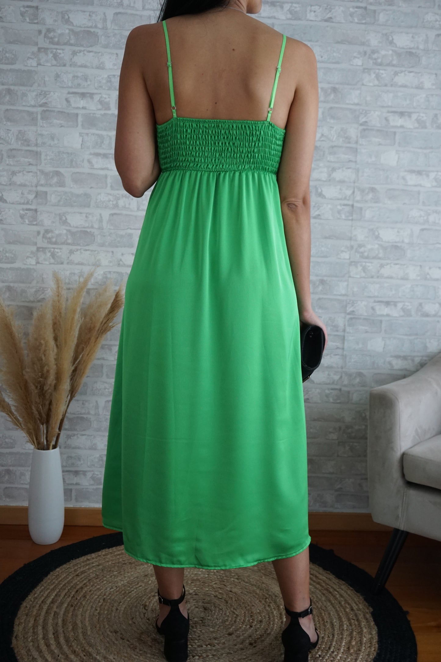 Vestido acetinado