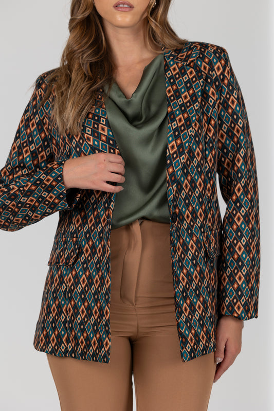 Blazer estampado