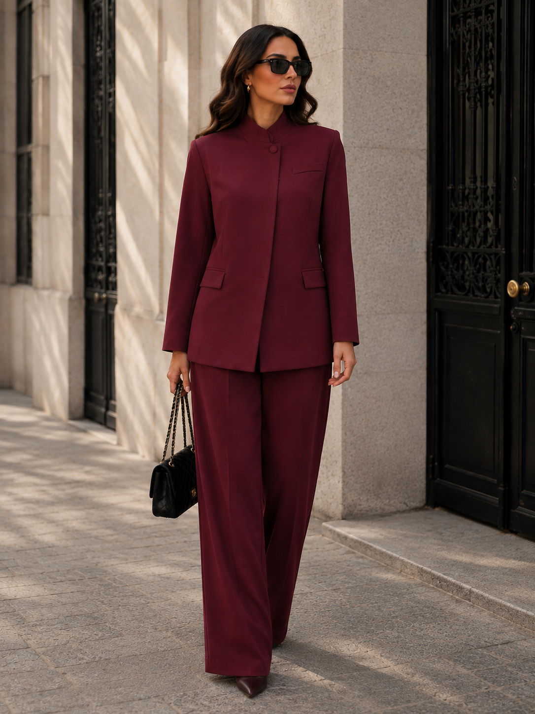 Conjunto Feminino Blazer e Calça Pantalona