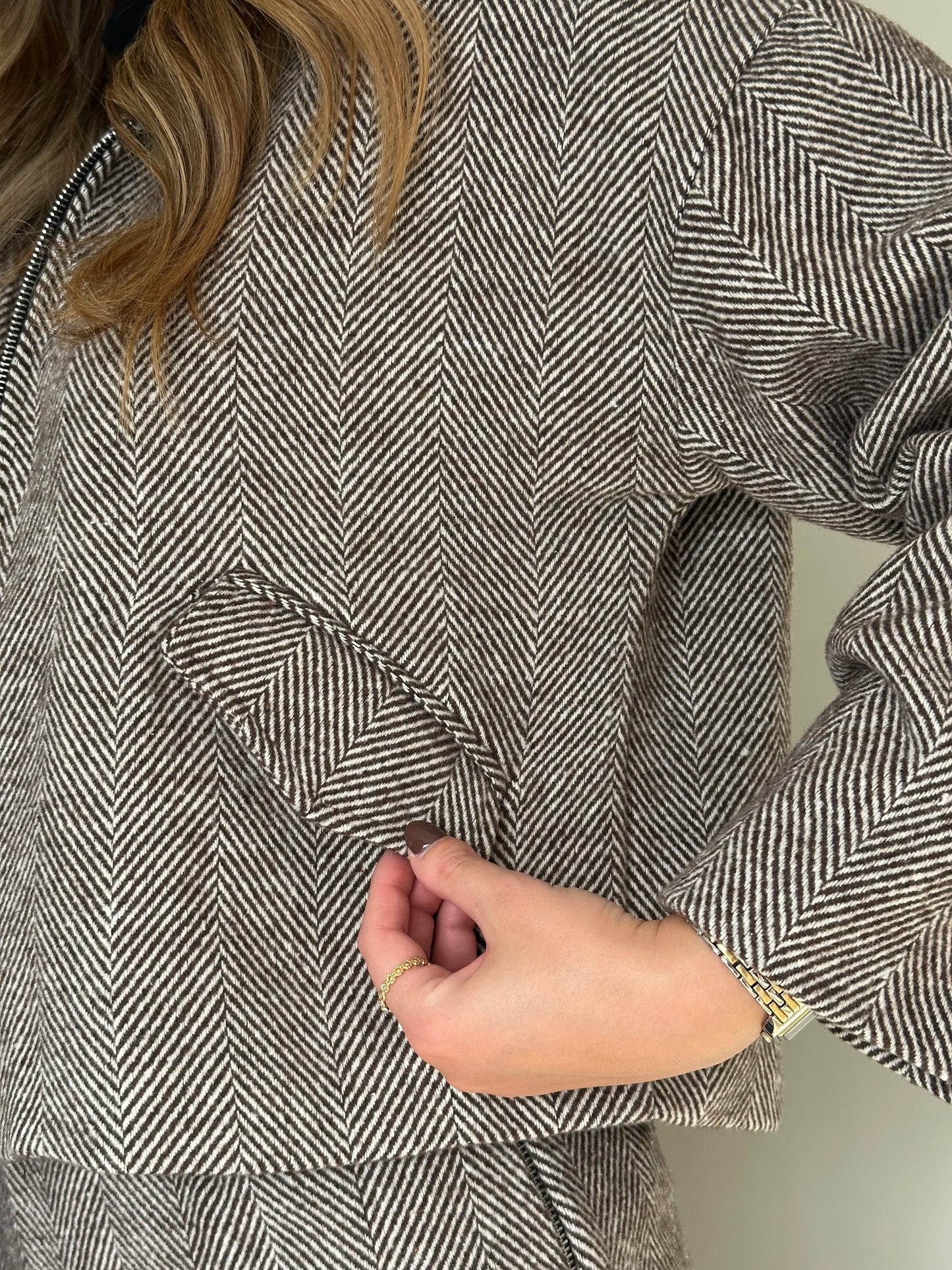 Conjunto casaco e calção