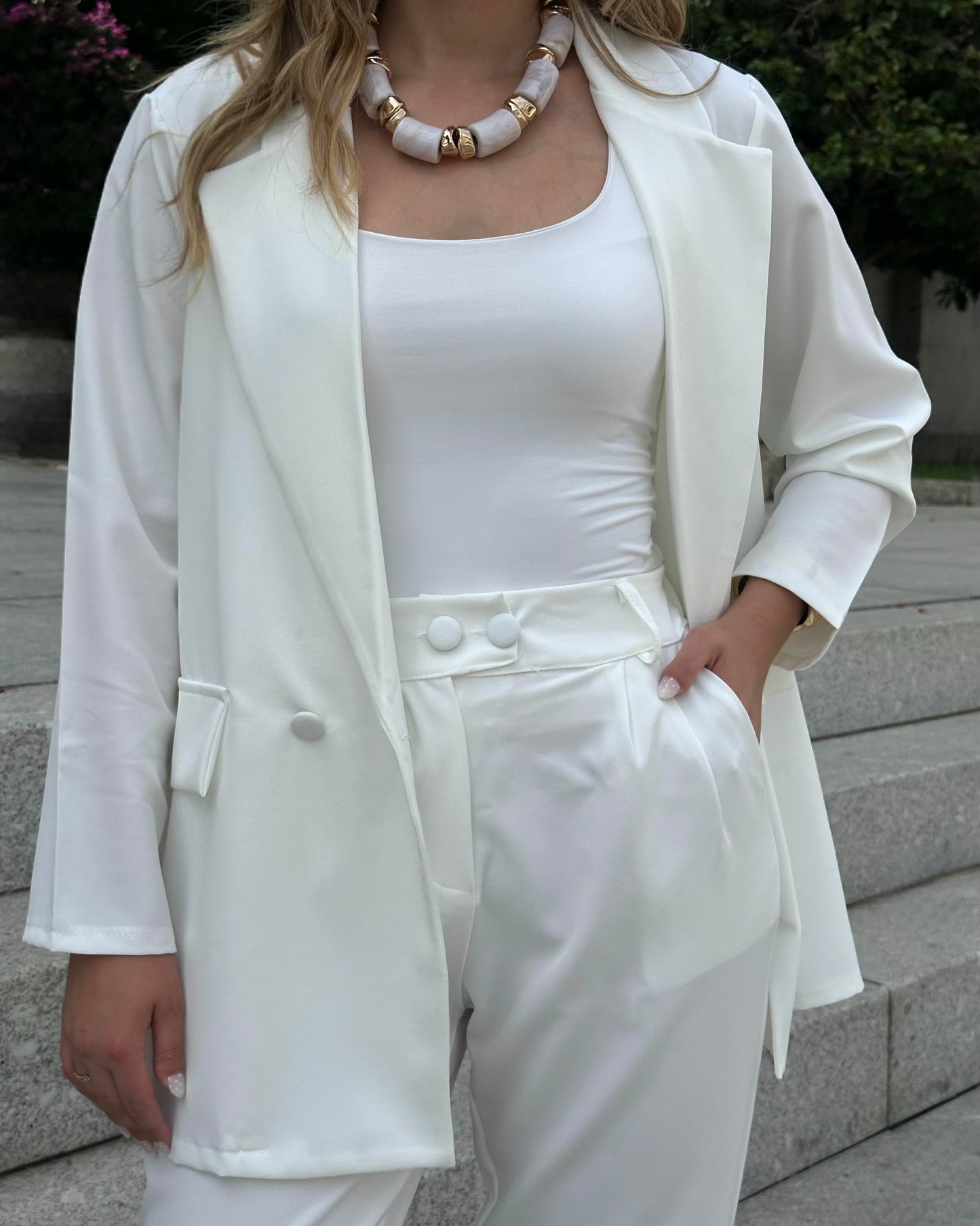 Conjunto blazer e calça
