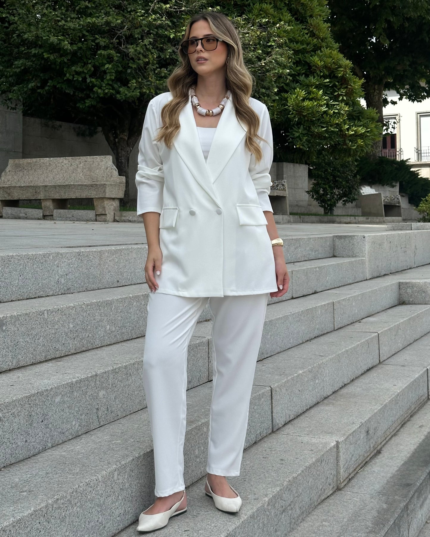 Conjunto blazer e calça