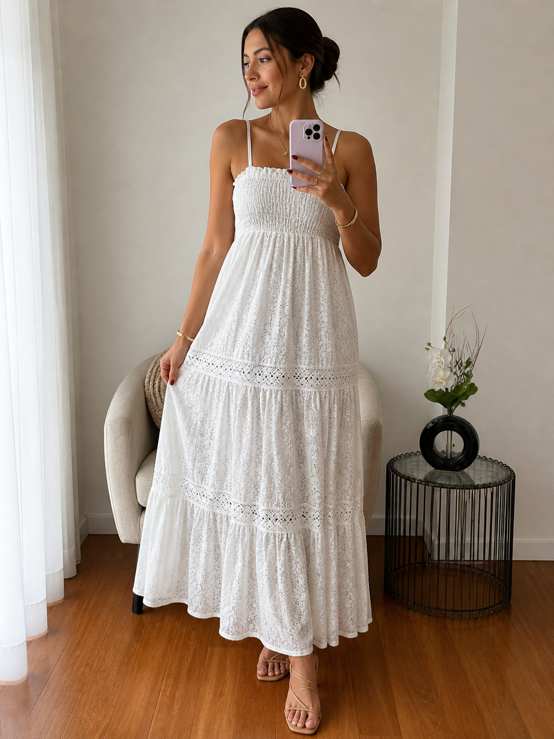 Vestido rendado