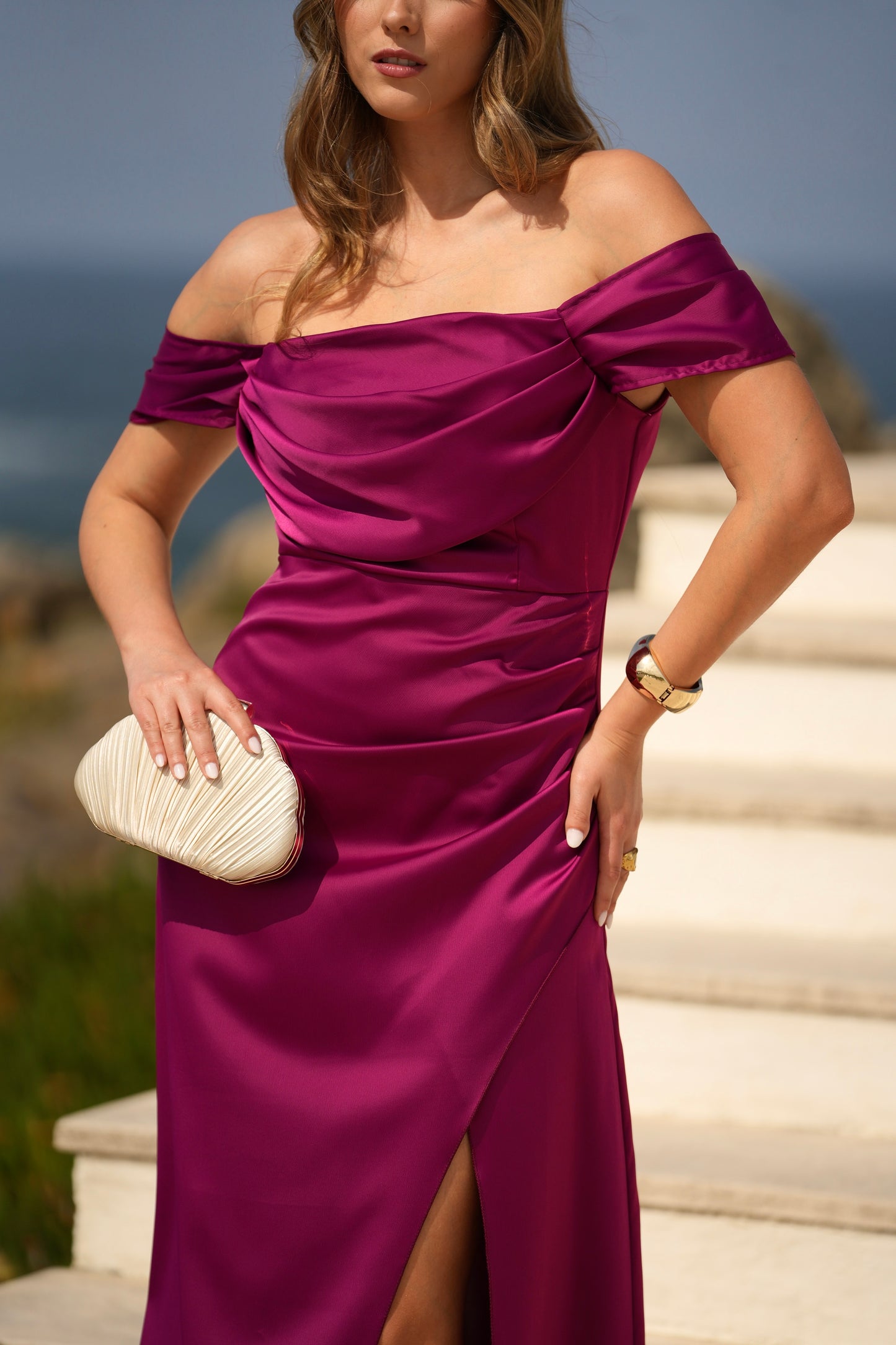 Vestido Acetinado Cerimónia