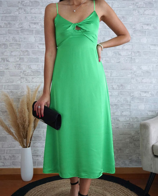 Vestido acetinado